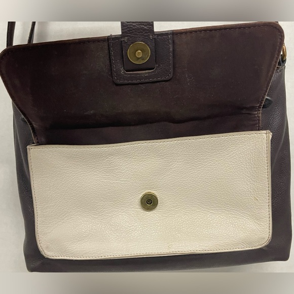 Fossil leather shoulder crossbody purse - Picture 5 of 13